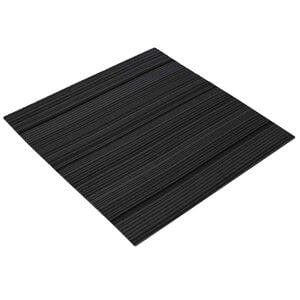 vidaXL T&aelig;ppeflise Stripet Lysegr&aring; 50 x 50 cm 36 stk. PP og Bitumen