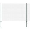 vidaXL Svejsede tr&aring;dhegn med stolper 25 x 1,6 m PVC-belagt st&aring;l Gr&oslash;n