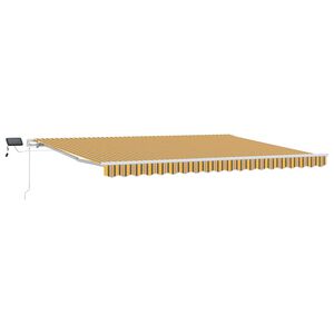 vidaXL Udtr&aelig;kkelig markise Flerfarvet 450 &times; 350 cm Stof og aluminium