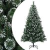 vidaXL Kunstigt juletr&aelig; 120 cm PVC og metal Gr&oslash;n