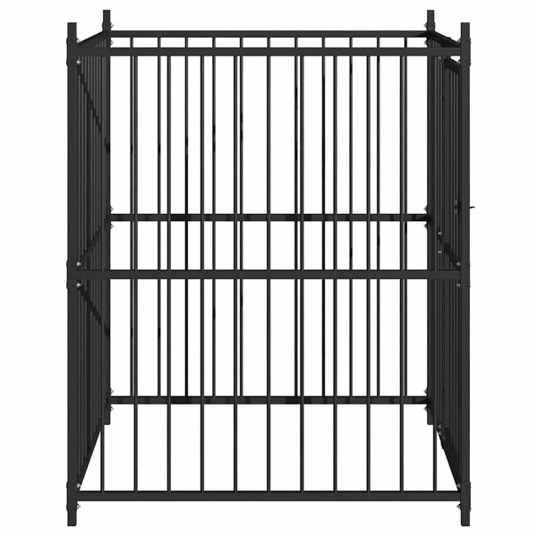 vidaXL udendørs hundebur 120 x 120 x 150 cm