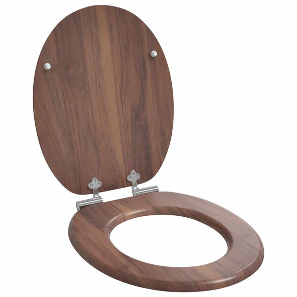 vidaXL Toilet s&aelig;de 2 pcs Brun 44 x 38 cm MDF plade