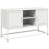 vidaXL tv-bord 100,5x39x60,5 cm st&aring;l hvid