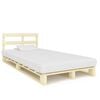 vidaXL palleseng massivt fyrretr&aelig; 120 x 200 cm