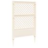vidaXL Trellis med Spids Hvid 99 x 6 x 165 cm PP