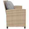 vidaXL 5-personers havesofa med hynder polyrattan beige