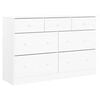 vidaXL kommode ALTA 112x35x73 cm massivt fyrretr&aelig; hvid