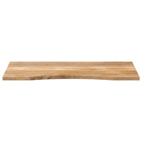 vidaXL bordplade med kurvet form 110x50x2,5 cm ru massivt mangotræ
