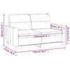 vidaXL 2-personers sofa 120 cm stof sort