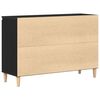 vidaXL Sideboard med skuffe Sort 101 x 35 x 60 cm Konstrueret træ