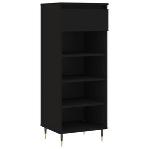 vidaXL skoreol 40x36x105 cm konstrueret tr&aelig; sort