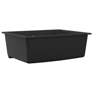 vidaXL K&oslash;kkenvask Sort 54 x 44 x 20 cm Granit