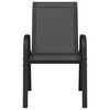 vidaXL stabelbare havestole 4 stk. textilene sort