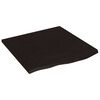 vidaXL v&aelig;ghylde 60x60x2 cm behandlet massivt egetr&aelig; m&oslash;rkebrun