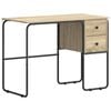 vidaXL Skrivebord med opbevaring Sonoma-eg 100 x 50 x 75 cm