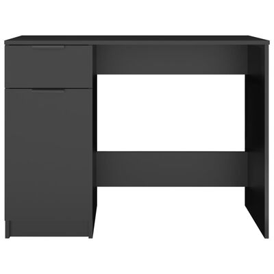 vidaXL skrivebord 100x50x75 cm konstrueret træ sort