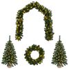 vidaXL Mini-juletr&aelig;ss&aelig;t 60 cm 125 LED'er Varm hvid PVC Gr&oslash;n