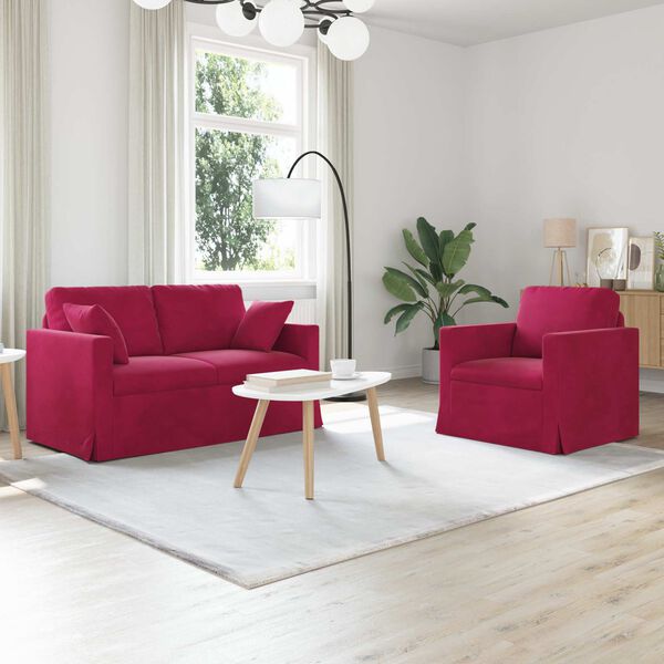 vidaXL Sofa 2 pcs Vinr&oslash;d