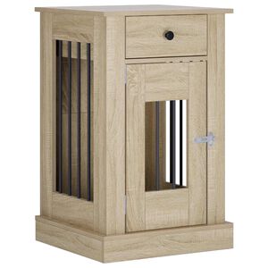 vidaXL Hundekasse m&oslash;bel Sonoma-eg 50 x 47,5 x 80 cm Konstrueret tr&aelig;