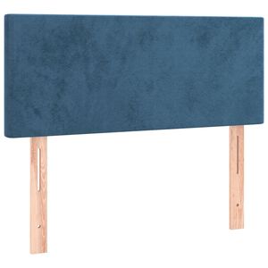 vidaXL sengegavl 100x5x78/88 cm fl&oslash;jl m&oslash;rkebl&aring;