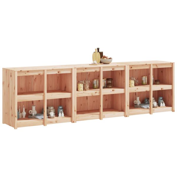 vidaXL udend&oslash;rs k&oslash;kkenskabe 3 stk. massivt fyrretr&aelig;