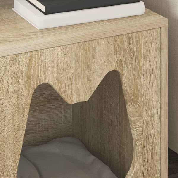 vidaXL Kat Hus Sonoma 42,5 x 40 x 53,5 cm Konstrueret tr&aelig;