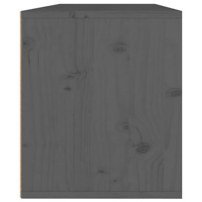 vidaXL vægskabe 2 stk. 45x30x35 cm massivt fyrretræ grå