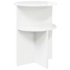 vidaXL Sidebord Hvid h&oslash;jglans &Oslash; 39,5 x 55 cm Konstrueret tr&aelig;