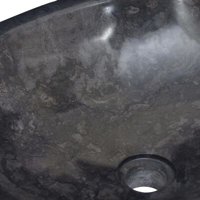 vidaXL håndvask 53x40x15 cm marmor sort