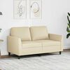 vidaXL 2-personers sofa 120 cm kunstl&aelig;der cremefarvet