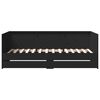 vidaXL daybed med skuffer uden madras 75x190 cm sort
