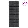 vidaXL Premium vaskeklude SOLUND 50 stk Antracit 15x21 cm 600 gsm