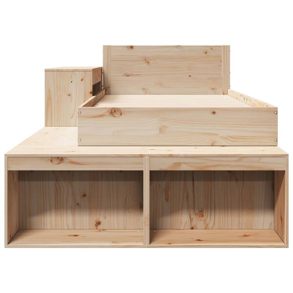 vidaXL sengeramme uden madras 90x200 cm massivt fyrretræ