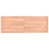 vidaXL bordplade 180x60x(2-6) cm naturlig kant behandlet tr&aelig; lysebrun