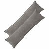 vidaXL Pudebetr&aelig;k 2 pcs HOUTEN M&oslash;rkegr&aring; 40 x 145 cm Chenille Stof