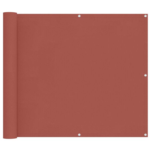 vidaXL Altan Sk&aelig;rm Terrakotta 100 x 600 cm Oxford stof