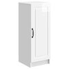 vidaXL Sideboard Hvid h&oslash;jglans 33 x 34,5 x 87 cm Konstrueret tr&aelig;