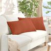 vidaXL Sofapuder 2 pcs Rød orange 80 x 40 cm Velourstof