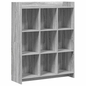 vidaXL Bogreol Gr&aring; Sonoma 87,5 x 30 x 111 cm Konstrueret tr&aelig;