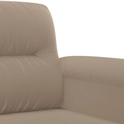 vidaXL sofasæt 2 dele med hynder mikrofiberstof gråbrun