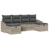 vidaXL Sofa S&aelig;t 6 stk. polyrattan