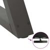 vidaXL spisebordsben 2 stk. antracit 80 x (72-73,3) cm st&aring;l