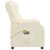vidaXL eldrevet massagestol kunstlæder cremefarvet