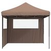 vidaXL Party Tent Brun 292 x 292 x 315 cm Oxford stof