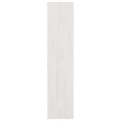 vidaXL bogskab/rumdeler 100x30x135,5 cm massivt fyrretræ hvid