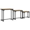 vidaXL Nesting Kaffebord 3 stk. artisan eg 50.5 x 35 x 53 cm