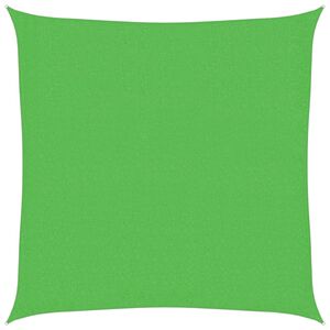 vidaXL solsejl 2x2 m 160 g/m&sup2; HDPE lysegr&oslash;n