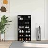 vidaXL Sko skab 2 pcs Sort eg 52 x 30 x 50,5 cm Konstrueret tr&aelig;