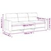vidaXL 3-personers sofa 180 cm stof brun