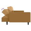 vidaXL 2-personers sovesofa fløjl brun